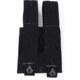 Advance Warrior Solutions Pistol Double Mag Pouch, 600D Poly PVC, Black, PDMP-BL