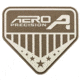 Aero Precision Rubber Patch - Badge Brown, APAG100241
