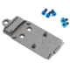Agency Arms Chamfered RMR Red Dot Sight Mount Plate for Glock, Iron Forward , AOS Plates, Black, G-AOS-RMR2DTF-C