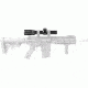 AIM Sports Inc 1-4x24G Tri-Illuminated First Focal Plane Scope/Mil-Dot Reticle/Rings JFF1424G