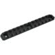 AIM Sports Inc 15 Slot Picatinny M-LOK Rail Section, Black, Small, MLRS3