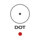 AIM Sports Inc 1X20 Dual Illuminated Micro Dot w/QD Lower 1/3 Co-Witness Riser, Black, RQDT125-L