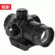 AIM Sports Inc 1x30 Dual Illuminated Micro Dot Reflex Sight w/Adj Windage and Elevation  Knob RTDM30