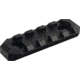 AIM Sports Inc 5 Slot Picatinny M-LOK Rail Section, Black, MLRS1