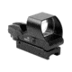 AIM Sports Inc Dual Illuminated Red Dot Sight w/ 4 Reticles, Black, Reflex Sight, Push Button On-Off Switch, Small RT4-05
