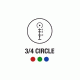 Illuminated Red/ Green/ Blue Recon 3/4 Circle