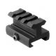 AIM Sports Inc 3/4in High, 1.6in Long Riser Mount/Medium Profile, Black, Small, ML110
