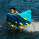 Airhead Carve Steerable Tube, 1 Rider, Blue / Yellow, AHCV-11