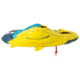 Airhead Carve Steerable Tube, 1 Rider, Blue / Yellow, AHCV-11