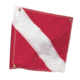 Airhead Diver Down Flag w/Stiffener, Red/White, 20in x 24in, F-2024