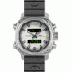 Airstryk II 45mm Silver Titanium Case, White Lumi Dial, Grey Rubber Band