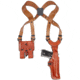 Aker Leather 106 Comfort-Flex Vertical Shoulder Strap, Left, Colt 1911, Plain, Tan, H106TPL-CO1911