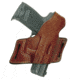 Aker Leather 132a White Lightning Strapless Open Top Belt Slide Holsters, Colt 1911, Right, Plain, Black, H132ABPRU-C1911