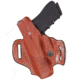 Aker Leather Model 160 Spring Special Executive Holsters, Smith &amp; Wesson M&amp;P 40, Right, Plain, Tan, H160TPRU-MP 40