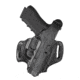 Aker Leather Model 168 Flatside Xr12 Holsters, Smith &amp; Wesson M&amp;P 40 Compact, Left, Plain, Black, H168BPLU-MP 40C