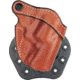 Aker Leather Model 244A D.A. Revolver Strapless Open Top Holster, MD-4, Right, Plain, Black, H244ABPRU-MD 4