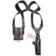 Aker Leather 106 Comfort-Flex Vertical Shoulder Strap, Right, Glock 19,23,32, Plain, Black, H106BPR-GL1923