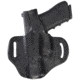 Aker Leather Flatsider Xr15 Open Top Straight Draw Holster, HK P2000/ P2000SK, Left, Plain, Black, H170ABPL-HKP2K