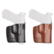 Aker Leather Lightning Slide Belt Holster, Black, Tan