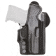 Aker Leather Model 164 Sentinel Low Ride Lined Holster, Glock 17/22/31, Left, Plain, Black, H164BPL-GL1722