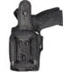 Aker Leather Model 165 Sentinel Hi Ride Lined Holster, Glock 17/22/31, Left, Plain, Black, H165BPL-GL1722