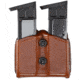 Aker Leather Model 616 Dual Magazine Carrier, .45cal, Double Stack, Tan, A616-TP-4