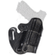 Aker Leather Nightguard Open Top Holster Light Bearing Holster, Glock 17/19/26, SureFire X300U, Left, Plain, Black, H167ABPL-GL17X3