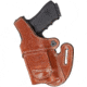 Aker Leather Nightguard Open Top Holster Light Bearing Holster, Glock 17/19/26, SureFire X300U, Left, Plain, Tan, H167ATPL-GL17X3