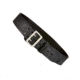 Aker Leather Model B03 2.25inch Half Leather Lined Sam Browne Belts, Brass Snap, 48 in, Basketweave, Black, B03-BW-48-BR