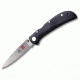 Al Mar Knives Falcon Ultralight,3 1/4 in.,Black Micarta, Satin, Plain Edge AL1003UBK2