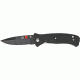 Al Mar Knives Mini Sere 2000 Fold Knife, Black Blade, Black Handle AMMS2KB