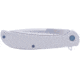 Al Mar Knives Ultra Thin Folding Knife, 4in Closed, 3.13in Satin Stainless Steel Blade, Satin Stainless Steel Handle, AMK4118