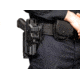 Alien Gear Holsters Rapid Force Low Ride Belt Slide Duty Holster Level III with Locking Backstrap and MRDS Hood, Glock 17, Right, Matte, Black, 00193858181141