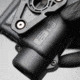 Alien Gear Holsters Rapid Force Polymer Level III OWB Belt Duty Holster, S&amp;W M&amp;P9c M2.0 Compact 4 In/M&amp;P9 2.0 4.25 In/Per. M&amp;P9 M2.0 C.O.R.E. Ported/Pro Series 4.25 In, Right Hand, Matte Black, Large Light, R3-M-0880-BK-RH-LL-A0-B