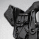 Alien Gear Holsters Rapid Force Polymer Level III OWB Belt Duty Holster, S&amp;W M&amp;P9c M2.0 Compact 4 In/M&amp;P9 2.0 4.25 In/Per. M&amp;P9 M2.0 C.O.R.E. Ported/Pro Series 4.25 In, Right Hand, Matte Black, Large Light, R3-M-0880-BK-RH-LL-A0-B
