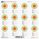 ALLEN 15616 EZ AIM 13.5X13.5 PAPER LOAD TRGT 25PK