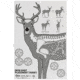 Allen Deer Vitals Corrugated 23x35in Target, White, 15810