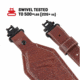 ALLEN 8510 LEATHER SLING DEER DEBOSS, BROWN