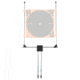 Allen Company Hub Stake Adjustable Target Stand, Fits 24&quot;x24&quot; Targets, 19.5&quot; Tall, Black, 15826