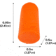 Allen Foam Ear Plugs, 32 dB NRR, ANSI S3.19 &amp; CE EN352-1 Hearing Protection Rated, 50-Pack, Orange, One Size, 2354