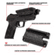 Allen Gun Ready Rail Handgun Magnet, 1 Handgun, Black, Metal, 5648