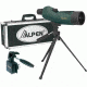 Alpen 15-30x50 Waterproof Spotting Scope, Tripod Car Window Mount, Travel Case 730KIT