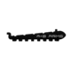American Built Arms Company T-Rail Aluminum Picatinny Rail for TAVOR, Black, Small ABATRAILA