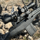 American Defense Manufacturing Recon Dual Non-QD Vertical Split Rings Rifle Scope Mount, 30mm, Black, AD-RECON-SL-30-GIS