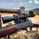 American Defense Manufacturing Recon Dual Non-QD Vertical Split Rings Rifle Scope Mount, 30mm, Black, AD-RECON-SL-30-GIS