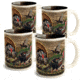American Expedition Collage Coffee Mugs, Set of 4, Turkey 4012110