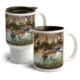 American Expedition Home and Away Stoneware Mug Set, Duck Collage 4012102