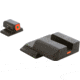AmeriGlo CAP Sight Set for SmithWesson M&amp;P w/Front Green Tritium Orange Square Outline/ Rear Orange Line Non Trit, SW-616