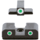 AmeriGlo Classic 3 Dot Tritium Night Sight Set for Springfield Hellcat w/Front Green Tritium/ Rear Green Tritium, White Outlines, SA-113