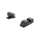 AmeriGlo I-Dot Sight set for FN High Power, Green Front with Orange Outline, Green Rear, Matte Finish, Black, FN-201